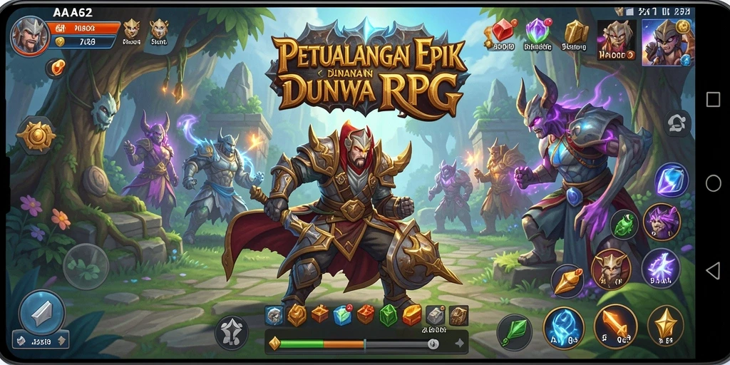 Gameplay RPG AA62 yang menarik dan mendebarkan.