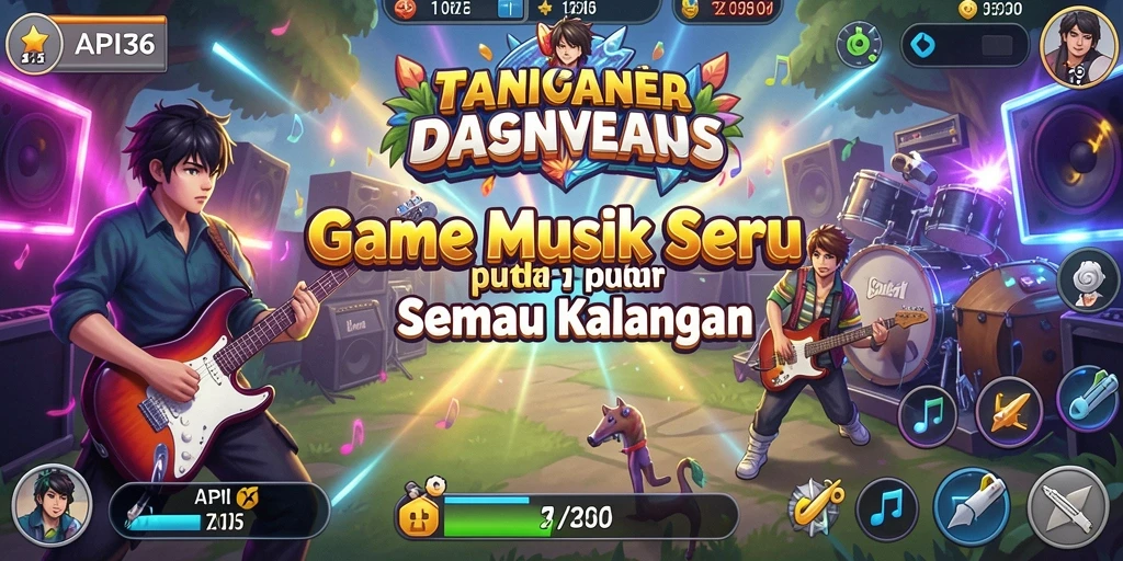 Screenshot utama API36 menampilkan pengguna menikmati pengalaman musik interaktif.