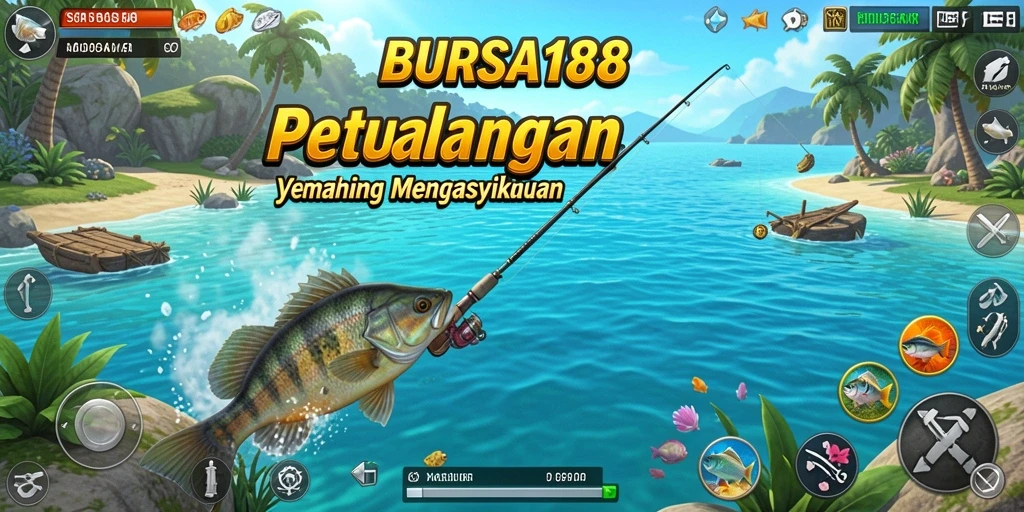 Tampilan gameplay BURSA188 dengan pengalaman memancing yang seru.