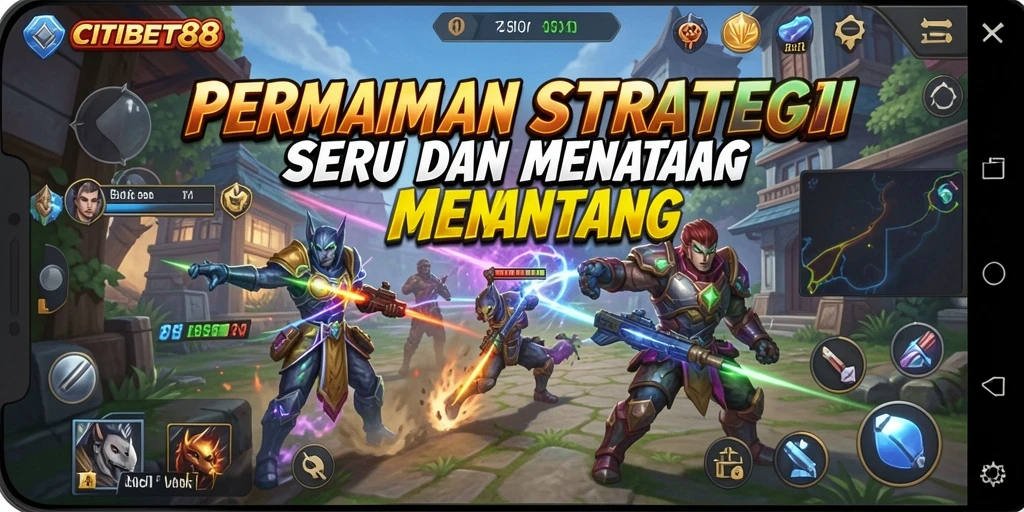 Screenshot gameplay CITIBET88 menampilkan strategi seru dan mendebarkan.