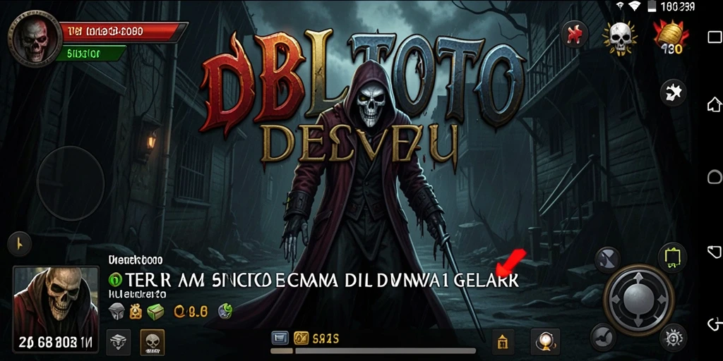 Gameplay mencekam dari DBLTOTO di tengah kegelapan.