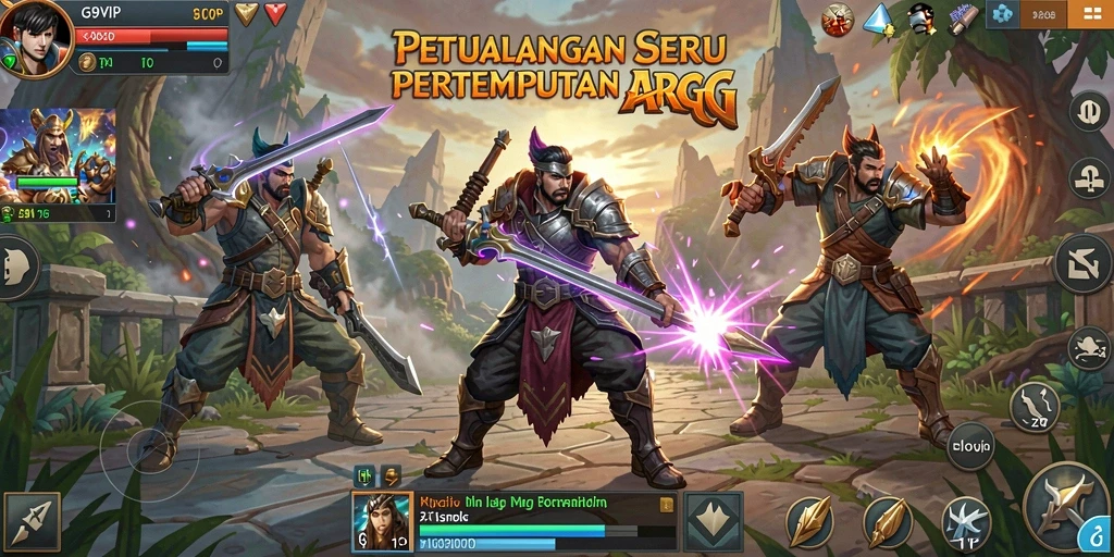 Tampilan seru gameplay ARPG dengan grafis menakjubkan di G9VIP.
