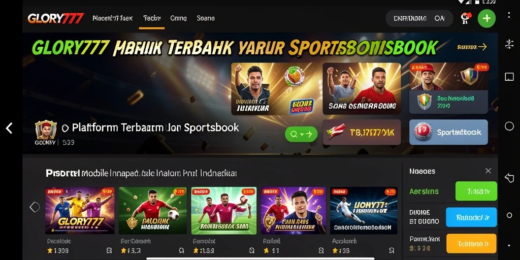 Tampilan utama <strong>GLORY777</strong> yang menarik dan mudah digunakan untuk taruhan.