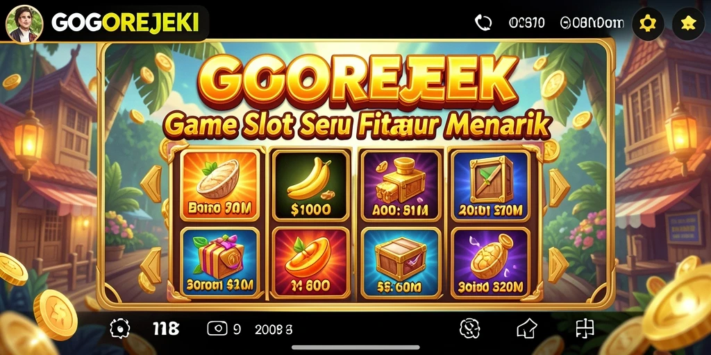 Tampilan gameplay GOGOREJEKI yang menawan dengan berbagai tema Slot.