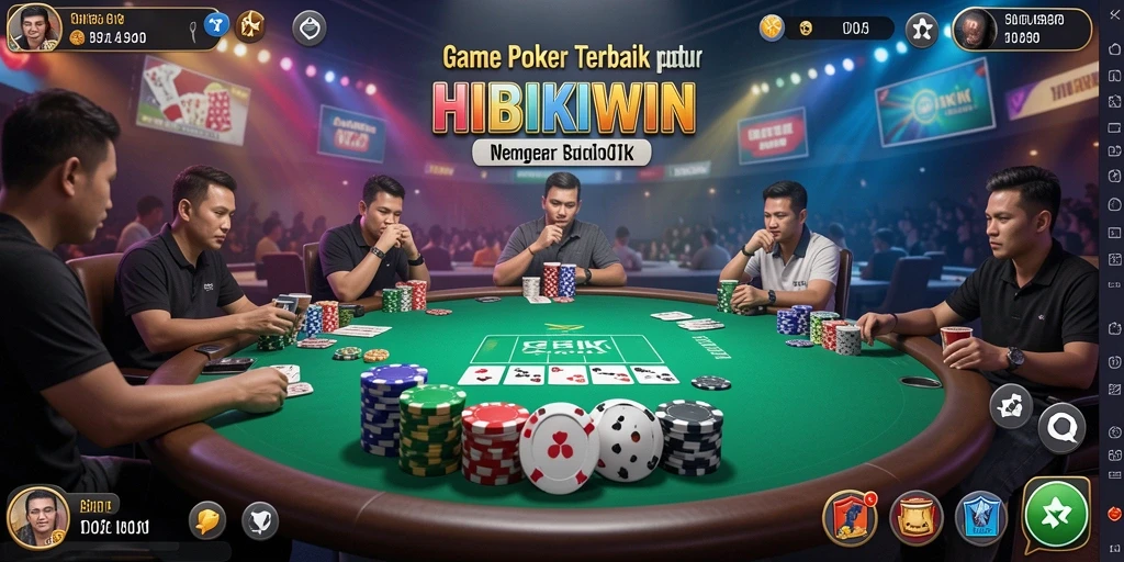 Tampilan layar gameplay mendebarkan di HIBIKIWIN.
