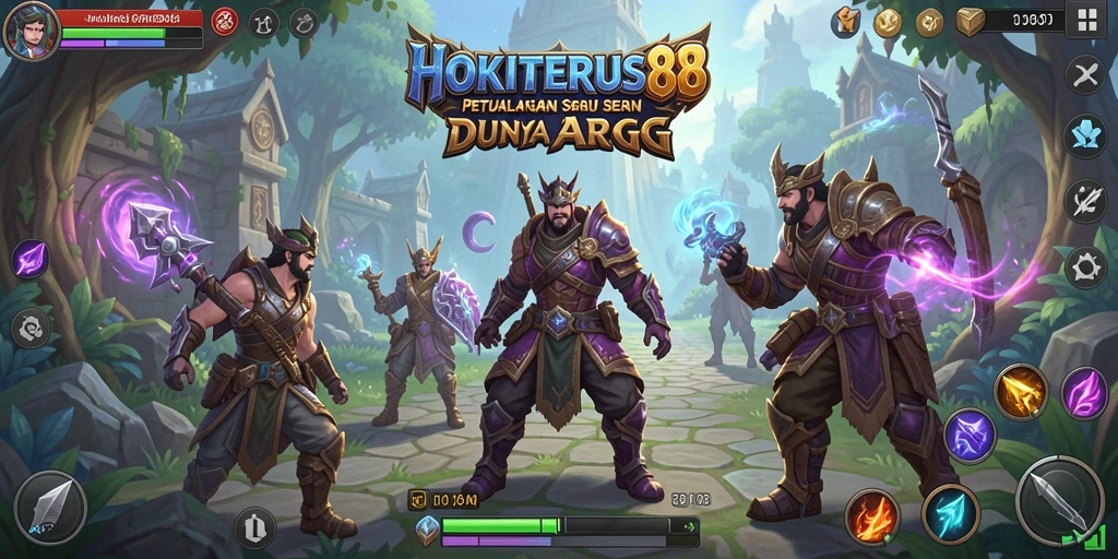 Tampilan gameplay HOKITERUS88 yang seru dalam mode ARPG.