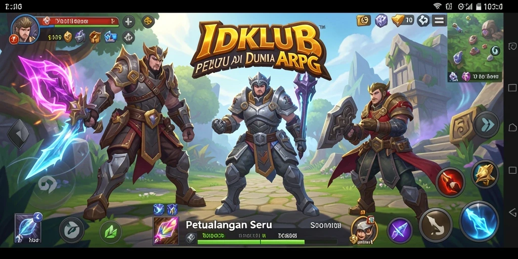 Screenshot gameplay menampilkan pertarungan seru dalam IDKLUB.