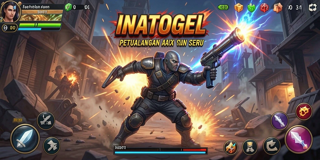 Tampilan gameplay menegangkan dan seru dalam INATOGEL.