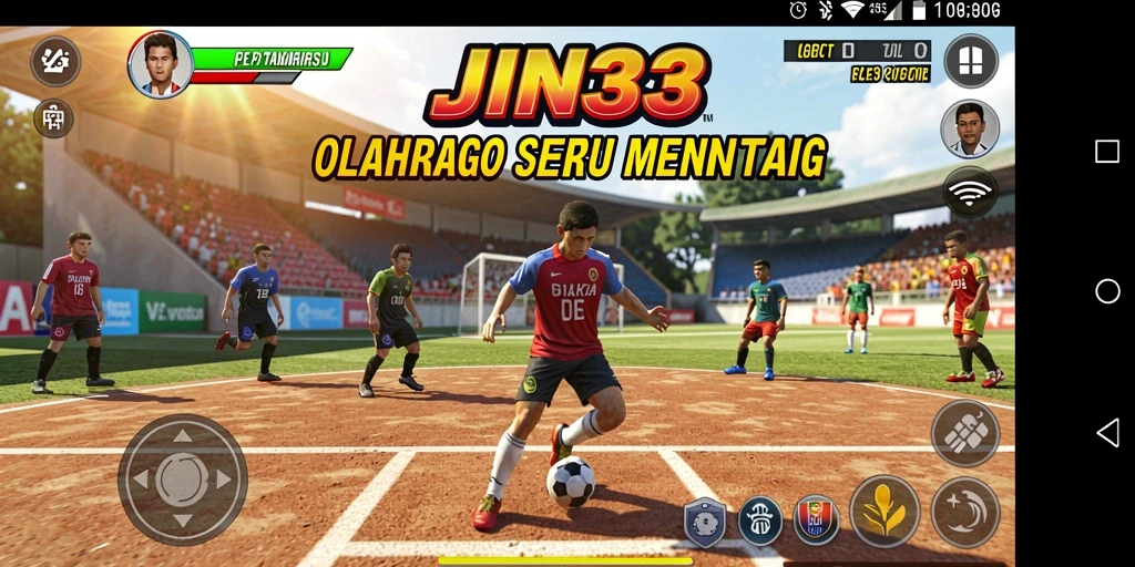 Tangkapan layar utama JIN33 yang menampilkan gameplay olahraga seru.