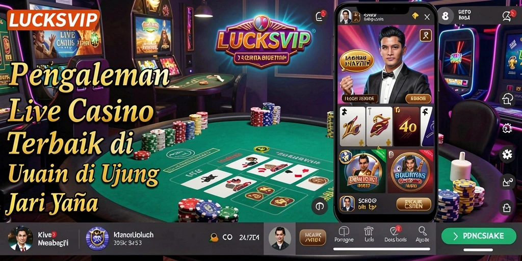 Gameplay Live Casino yang mendebarkan dengan dealer profesional.