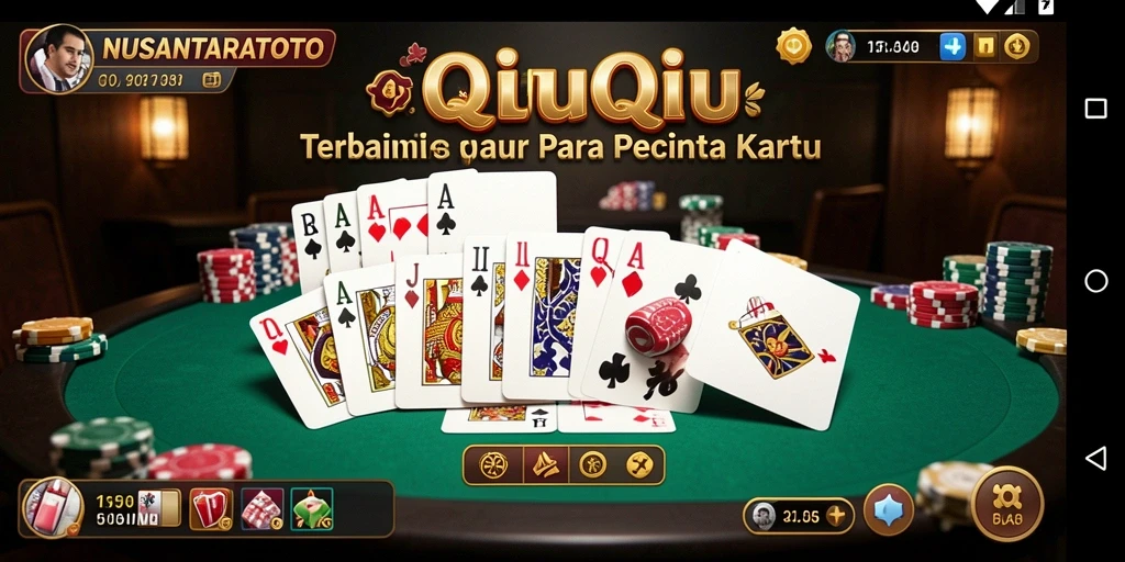 Screenshot gameplay NUSANTARATOTO menampilkan momen seru permainan QiuQiu.