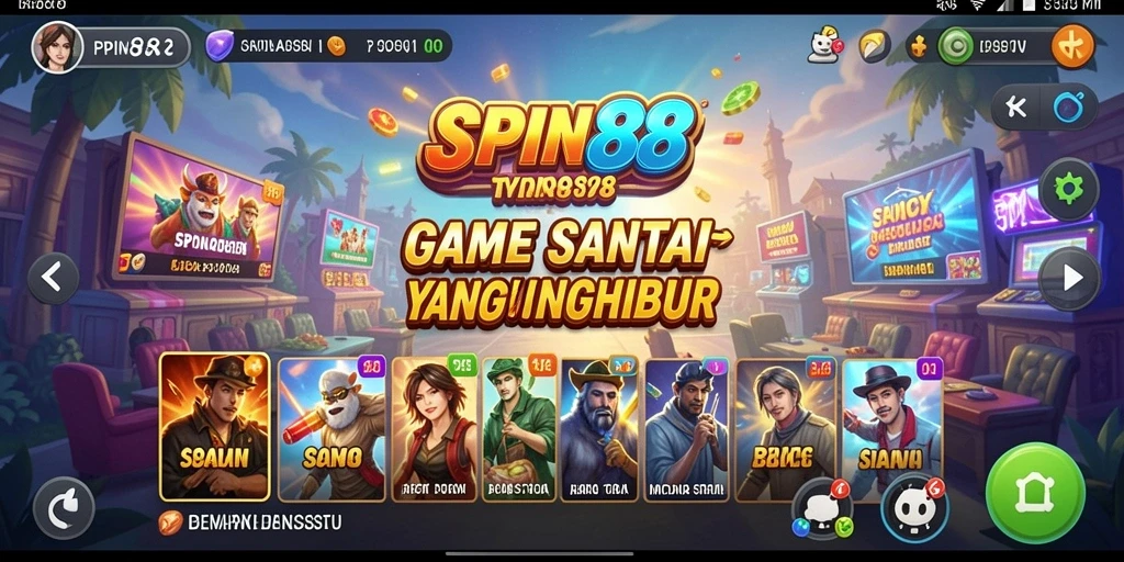 Tampilan gameplay SPIN88 yang santai dan menarik.
