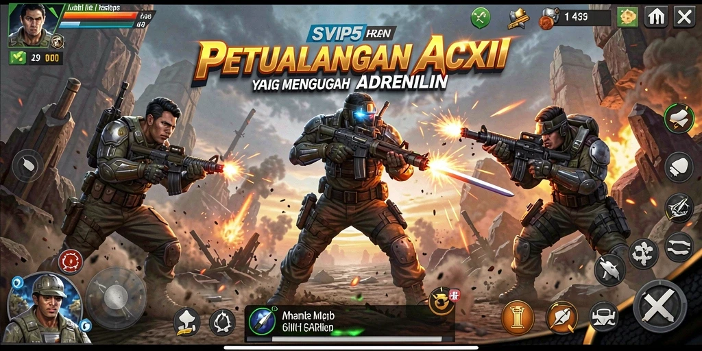 Gameplay seru dalam SVIP5 yang menghadirkan aksi mendebarkan.