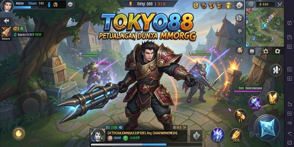 Tampilan gameplay <strong>TOKYO88</strong> yang menakjubkan dalam dunia MMORPG.
