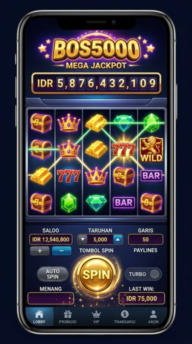 Proses pengunduhan cepat dalam aplikasi bos5000.